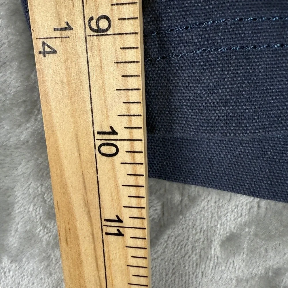 Marc Anthony Mens‎ Navy Blue Cargo Shorts Size 33 Linen Blend Casual Outdoors